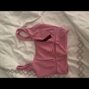 Pink crop top